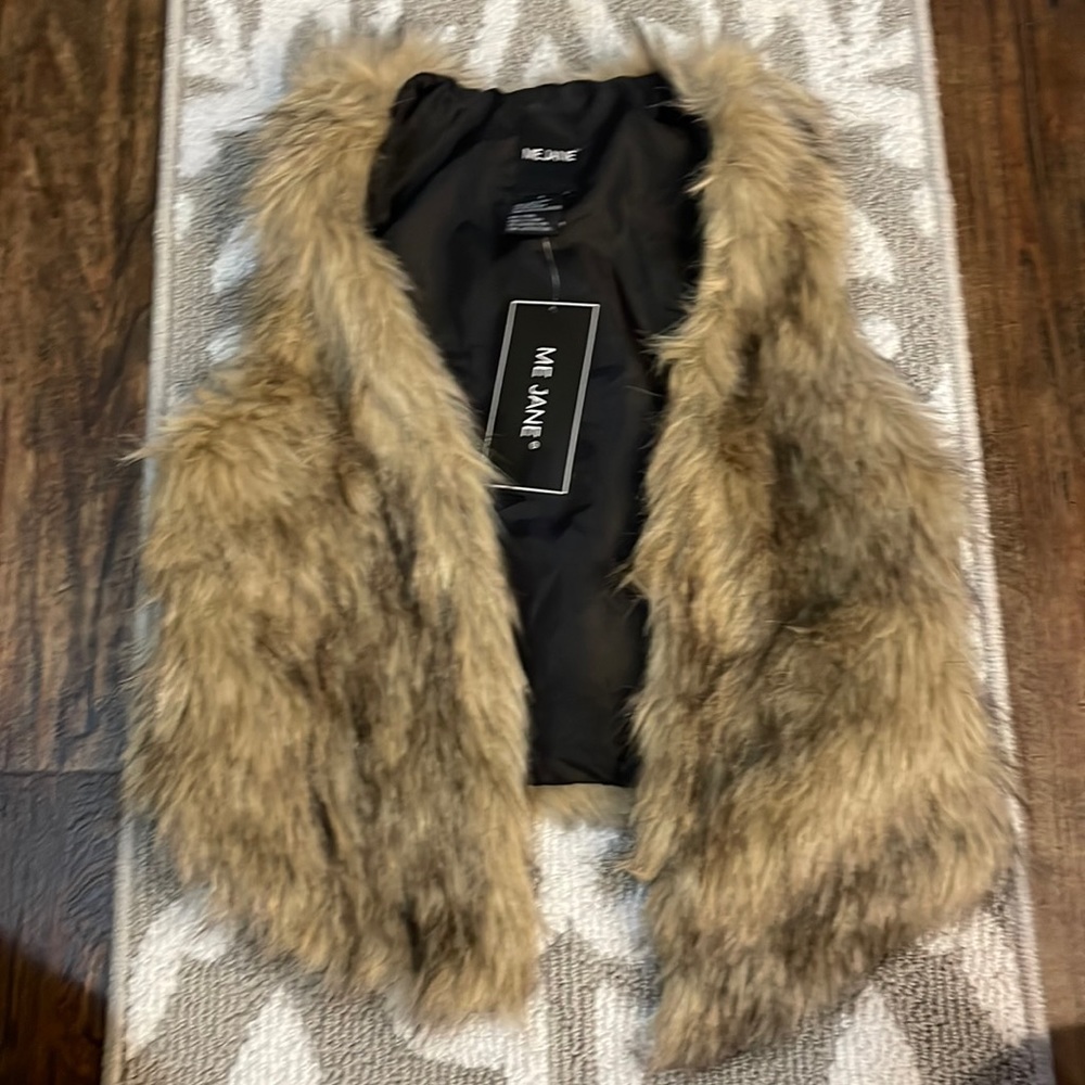 Womens faux fur vest